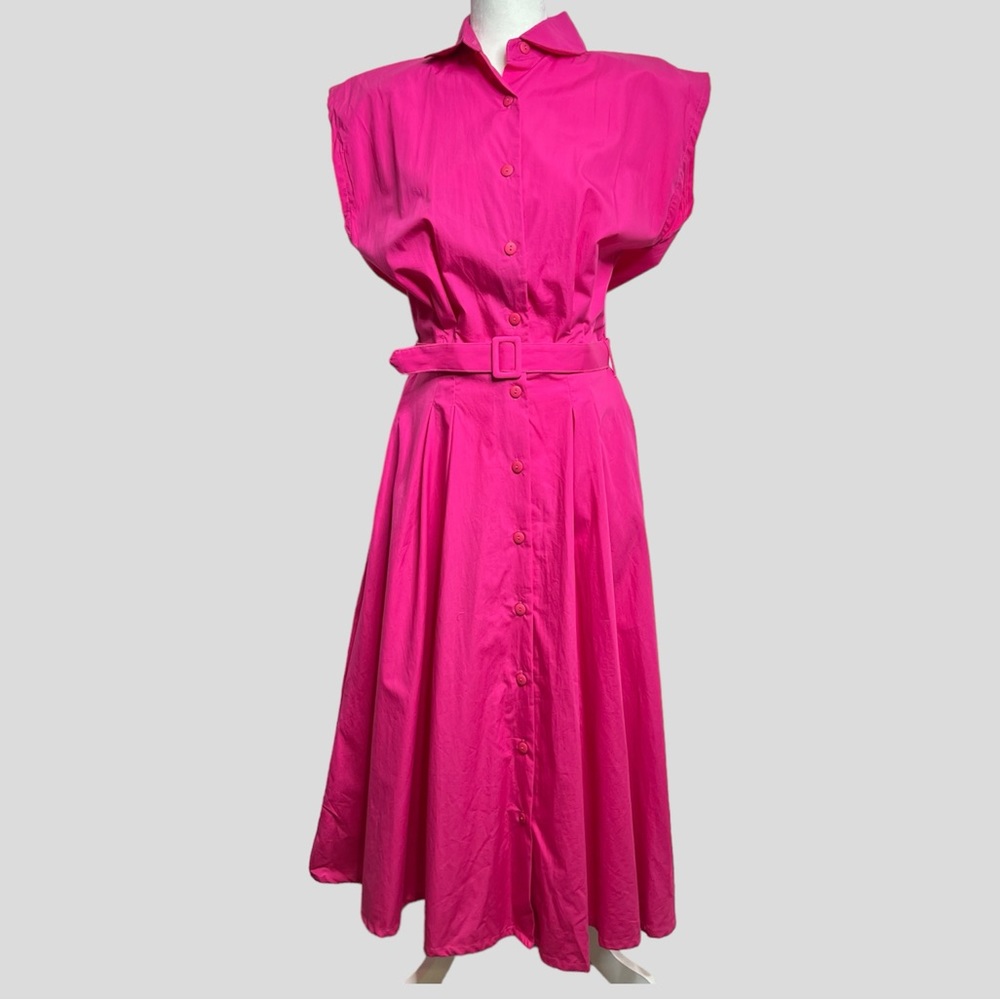 Vintage Deadstock Gloria Vanderbilt Activewear Pink Dress Woman’s size XL Cotton